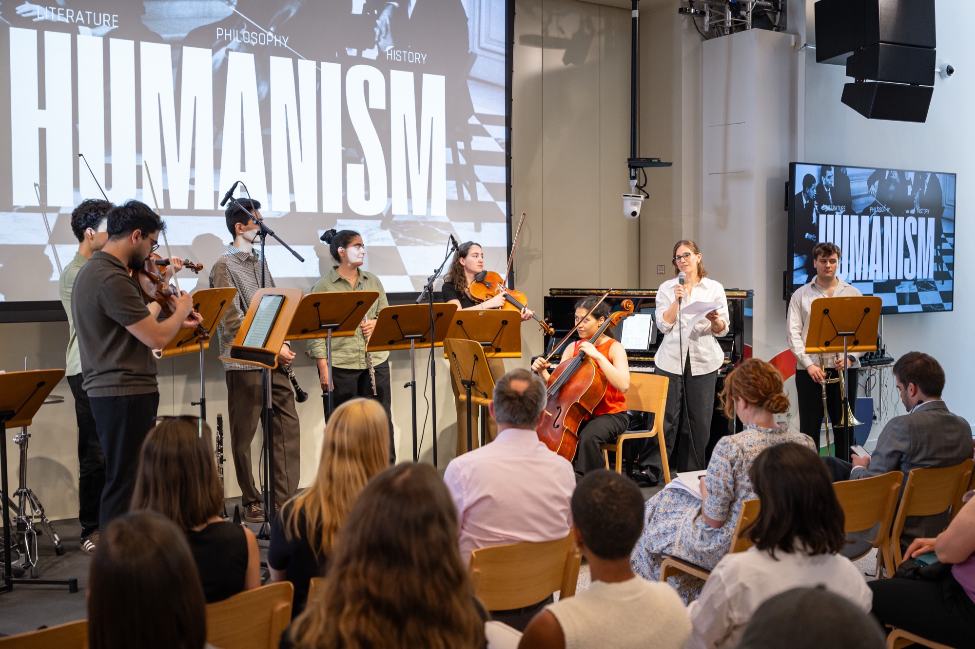 Yael Kareth curating an interdisciplinary program